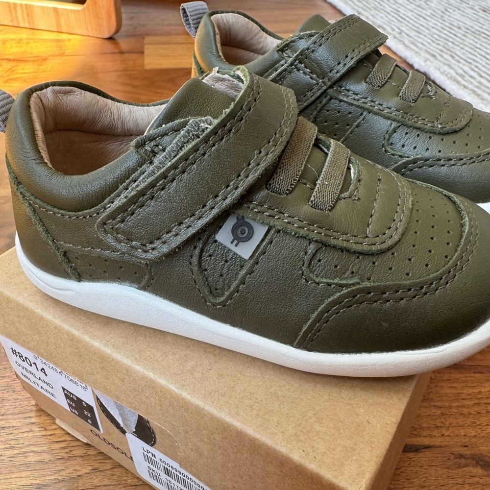 Old Soles Olive Green Kids Sneakers